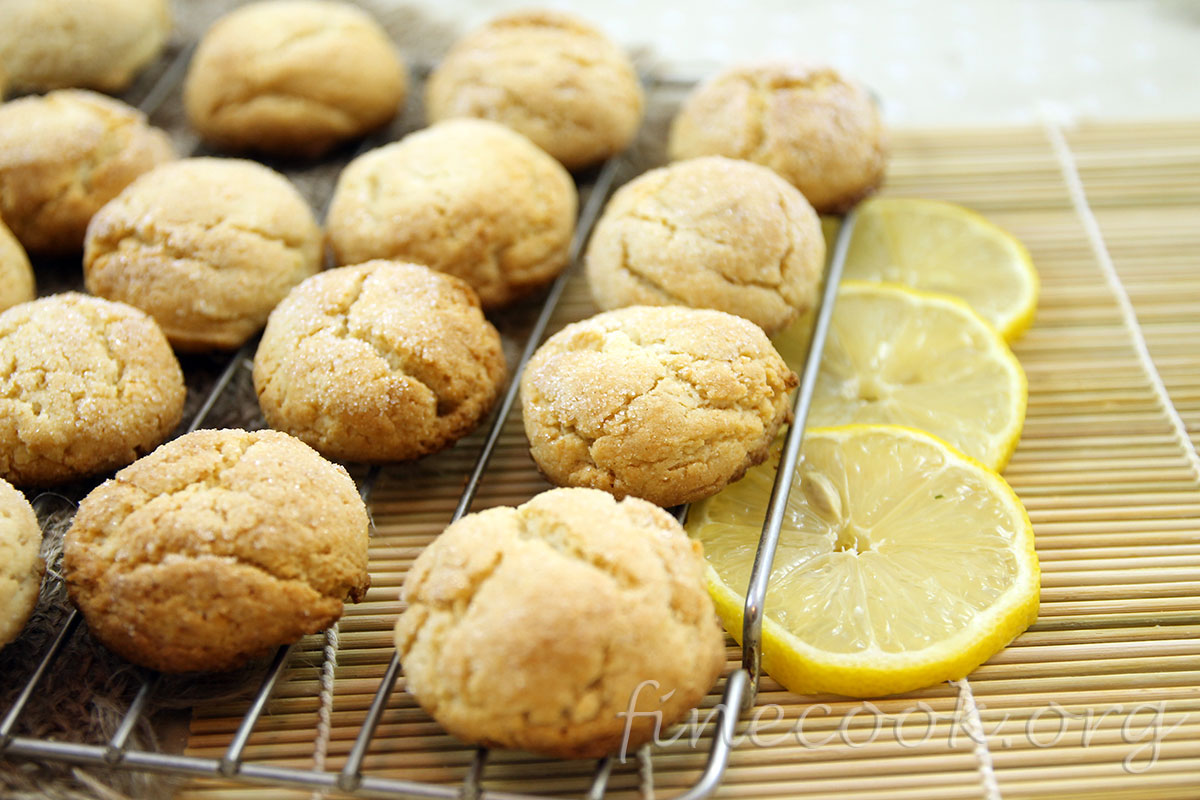 Творожное печенье с запахом лимона